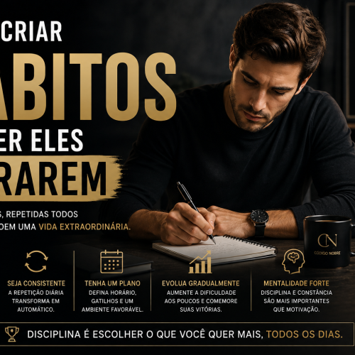 Como criar hábitos e manter uma rotina com disciplina e consistência